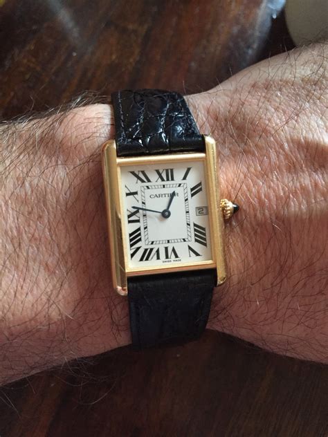 vintage cartier watch mens|vintage cartier tank watch men's.